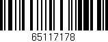 Código de barras (EAN, GTIN, SKU, ISBN): '65117178'