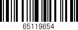 Código de barras (EAN, GTIN, SKU, ISBN): '65119654'