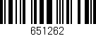 Código de barras (EAN, GTIN, SKU, ISBN): '651262'