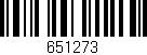 Código de barras (EAN, GTIN, SKU, ISBN): '651273'