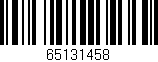 Código de barras (EAN, GTIN, SKU, ISBN): '65131458'