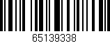 Código de barras (EAN, GTIN, SKU, ISBN): '65139338'