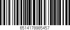 Código de barras (EAN, GTIN, SKU, ISBN): '6514178985457'