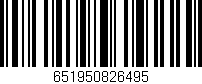 Código de barras (EAN, GTIN, SKU, ISBN): '651950826495'