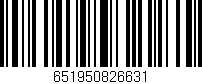 Código de barras (EAN, GTIN, SKU, ISBN): '651950826631'