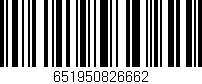 Código de barras (EAN, GTIN, SKU, ISBN): '651950826662'