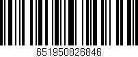 Código de barras (EAN, GTIN, SKU, ISBN): '651950826846'