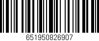 Código de barras (EAN, GTIN, SKU, ISBN): '651950826907'