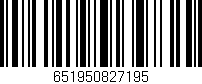 Código de barras (EAN, GTIN, SKU, ISBN): '651950827195'
