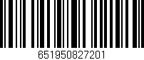 Código de barras (EAN, GTIN, SKU, ISBN): '651950827201'
