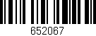 Código de barras (EAN, GTIN, SKU, ISBN): '652067'