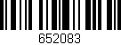 Código de barras (EAN, GTIN, SKU, ISBN): '652083'