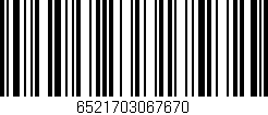 Código de barras (EAN, GTIN, SKU, ISBN): '6521703067670'