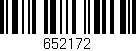 Código de barras (EAN, GTIN, SKU, ISBN): '652172'