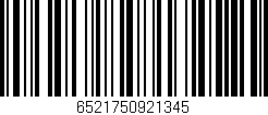 Código de barras (EAN, GTIN, SKU, ISBN): '6521750921345'
