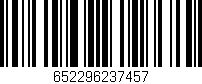 Código de barras (EAN, GTIN, SKU, ISBN): '652296237457'