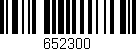 Código de barras (EAN, GTIN, SKU, ISBN): '652300'