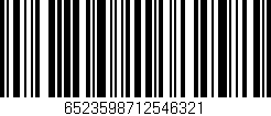 Código de barras (EAN, GTIN, SKU, ISBN): '6523598712546321'