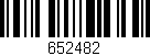 Código de barras (EAN, GTIN, SKU, ISBN): '652482'