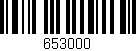 Código de barras (EAN, GTIN, SKU, ISBN): '653000'