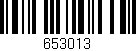 Código de barras (EAN, GTIN, SKU, ISBN): '653013'