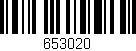 Código de barras (EAN, GTIN, SKU, ISBN): '653020'