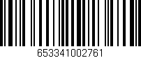 Código de barras (EAN, GTIN, SKU, ISBN): '653341002761'