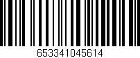 Código de barras (EAN, GTIN, SKU, ISBN): '653341045614'