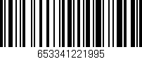 Código de barras (EAN, GTIN, SKU, ISBN): '653341221995'