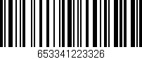 Código de barras (EAN, GTIN, SKU, ISBN): '653341223326'