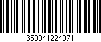 Código de barras (EAN, GTIN, SKU, ISBN): '653341224071'