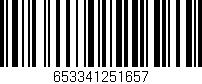 Código de barras (EAN, GTIN, SKU, ISBN): '653341251657'
