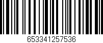 Código de barras (EAN, GTIN, SKU, ISBN): '653341257536'