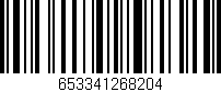 Código de barras (EAN, GTIN, SKU, ISBN): '653341268204'