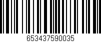 Código de barras (EAN, GTIN, SKU, ISBN): '653437590035'
