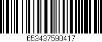Código de barras (EAN, GTIN, SKU, ISBN): '653437590417'