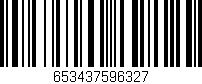 Código de barras (EAN, GTIN, SKU, ISBN): '653437596327'