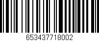 Código de barras (EAN, GTIN, SKU, ISBN): '653437718002'