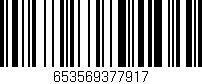 Código de barras (EAN, GTIN, SKU, ISBN): '653569377917'