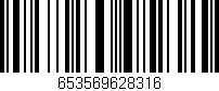 Código de barras (EAN, GTIN, SKU, ISBN): '653569628316'
