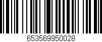 Código de barras (EAN, GTIN, SKU, ISBN): '653569950028'