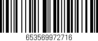 Código de barras (EAN, GTIN, SKU, ISBN): '653569972716'