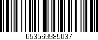 Código de barras (EAN, GTIN, SKU, ISBN): '653569985037'