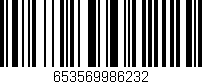 Código de barras (EAN, GTIN, SKU, ISBN): '653569986232'