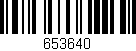 Código de barras (EAN, GTIN, SKU, ISBN): '653640'