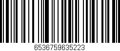 Código de barras (EAN, GTIN, SKU, ISBN): '6536759635223'
