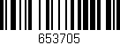 Código de barras (EAN, GTIN, SKU, ISBN): '653705'