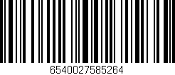 Código de barras (EAN, GTIN, SKU, ISBN): '6540027585264'