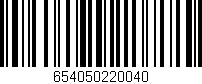 Código de barras (EAN, GTIN, SKU, ISBN): '654050220040'
