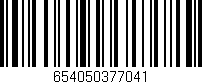 Código de barras (EAN, GTIN, SKU, ISBN): '654050377041'